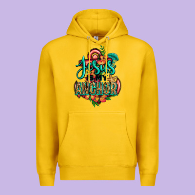 Jesus Is My Anchor Premium Hoodie Designed By Jasminsmagicworld