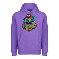 Purple jesus is my anchor Premium Hoodie - Jasminsmagicworld