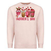Pale Pink mothers day coffee cups Premium Sweatshirt - texasbilliewilder
