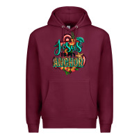 Burgundy jesus is my anchor Premium Hoodie - Jasminsmagicworld