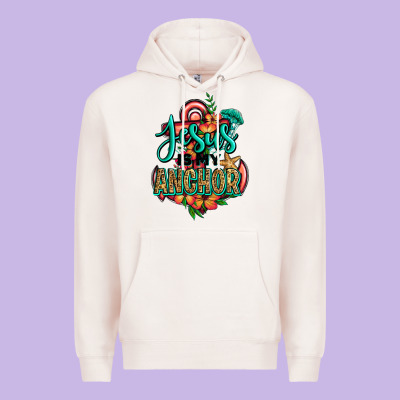 Jesus Is My Anchor Premium Hoodie Designed By Jasminsmagicworld