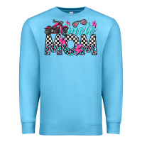 Ocean Blue moto mom Premium Sweatshirt - texasbilliewilder
