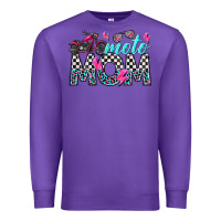 Purple moto mom Premium Sweatshirt - texasbilliewilder