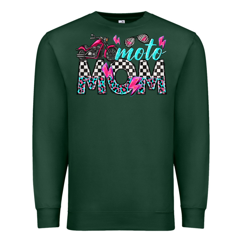 Moto Mom Premium Sweatshirt by texasbilliewilder | Teevron