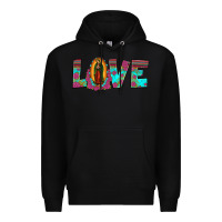Black love our lady of guadalupe Premium Hoodie - JahusDesignShop