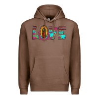 Chestnut love our lady of guadalupe Premium Hoodie - JahusDesignShop