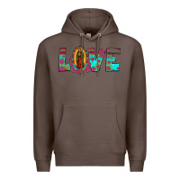 Coffee love our lady of guadalupe Premium Hoodie - JahusDesignShop