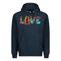 Navy love our lady of guadalupe Premium Hoodie - JahusDesignShop