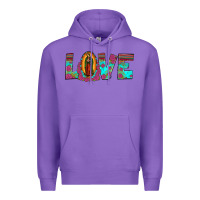 Purple love our lady of guadalupe Premium Hoodie - JahusDesignShop