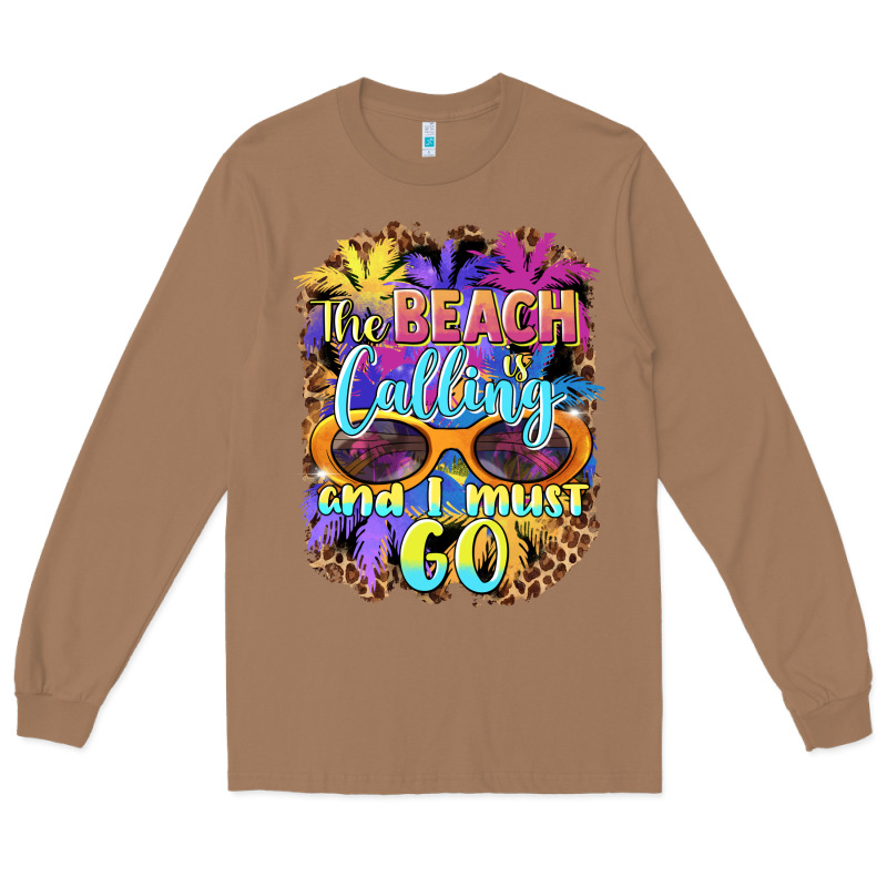 The Beach Is Calling And I Must Go Long Sleeve Tee by BarkalooDesign | Teevron
