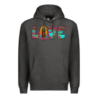 Charcoal Heather love our lady of guadalupe Premium Hoodie - JahusDesignShop