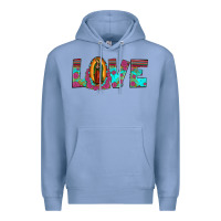 Colony Blue love our lady of guadalupe Premium Hoodie - JahusDesignShop