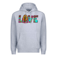 Heather Grey love our lady of guadalupe Premium Hoodie - JahusDesignShop