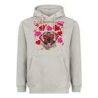 Moon Dust Valentine's day  pug Heavyweight Hoodie - RanaPortraitStore