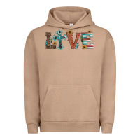 Pigment Burro western love with cross Urban Hoodie - Artiststas