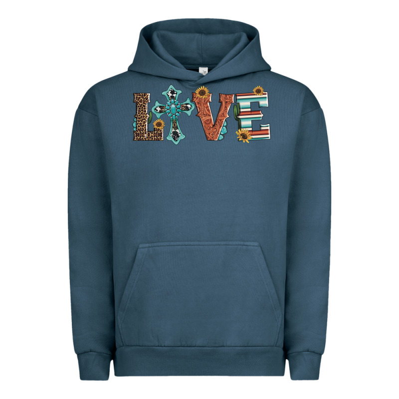 Western Love With Cross Urban Hoodie by Artiststas | Teevron