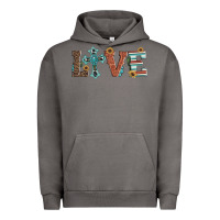 Pigment Tornado western love with cross Urban Hoodie - Artiststas