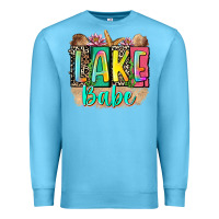 Ocean Blue lake babe Premium Sweatshirt - Zillion Design Studio