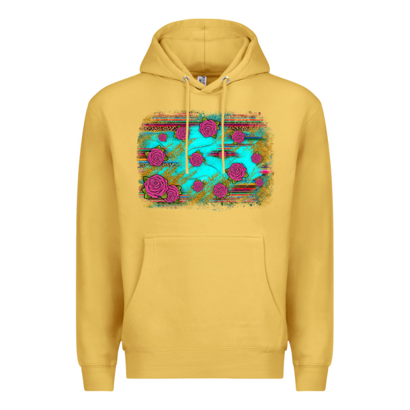 Gemstone Serape Glitter Background Premium Hoodie by JahusDesignShop | Teevron