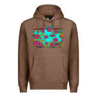 Chestnut gemstone serape glitter background Premium Hoodie - JahusDesignShop