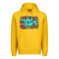 Lemon gemstone serape glitter background Premium Hoodie - JahusDesignShop