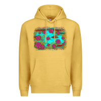 Antique Gold gemstone serape glitter background Premium Hoodie - JahusDesignShop