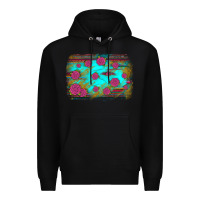 Black gemstone serape glitter background Premium Hoodie - JahusDesignShop