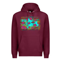 Burgundy gemstone serape glitter background Premium Hoodie - JahusDesignShop