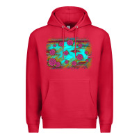 Cardinal gemstone serape glitter background Premium Hoodie - JahusDesignShop