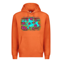 Carrot gemstone serape glitter background Premium Hoodie - JahusDesignShop