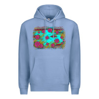 Colony Blue gemstone serape glitter background Premium Hoodie - JahusDesignShop