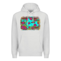 Dove Grey gemstone serape glitter background Premium Hoodie - JahusDesignShop