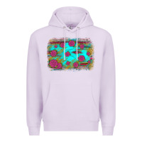 Lilac gemstone serape glitter background Premium Hoodie - JahusDesignShop
