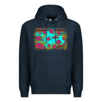 Navy gemstone serape glitter background Premium Hoodie - JahusDesignShop
