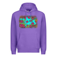 Purple gemstone serape glitter background Premium Hoodie - JahusDesignShop