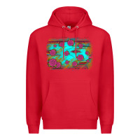 Red gemstone serape glitter background Premium Hoodie - JahusDesignShop