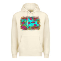 Sandshell gemstone serape glitter background Premium Hoodie - JahusDesignShop