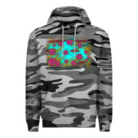 Slate Camo gemstone serape glitter background Premium Hoodie - JahusDesignShop