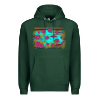 Sports Green gemstone serape glitter background Premium Hoodie - JahusDesignShop
