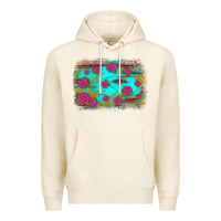 Tofu gemstone serape glitter background Premium Hoodie - JahusDesignShop