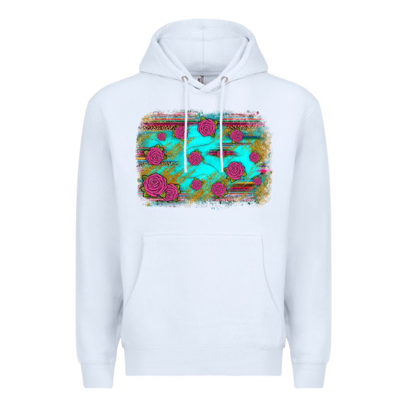 Gemstone Serape Glitter Background Premium Hoodie by JahusDesignShop | Teevron