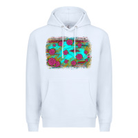 White gemstone serape glitter background Premium Hoodie - JahusDesignShop