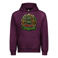 Mauve Wine happy christmas black Urban Hoodie - JahusDesignShop