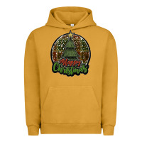 Pigment Peanut Butter happy christmas black Urban Hoodie - JahusDesignShop