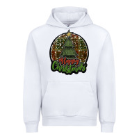 White happy christmas black Urban Hoodie - JahusDesignShop