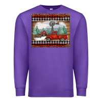Purple Christmas farm and truck Premium Sweatshirt - RanaPortraitStore