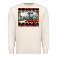 Sandshell Christmas farm and truck Premium Sweatshirt - RanaPortraitStore