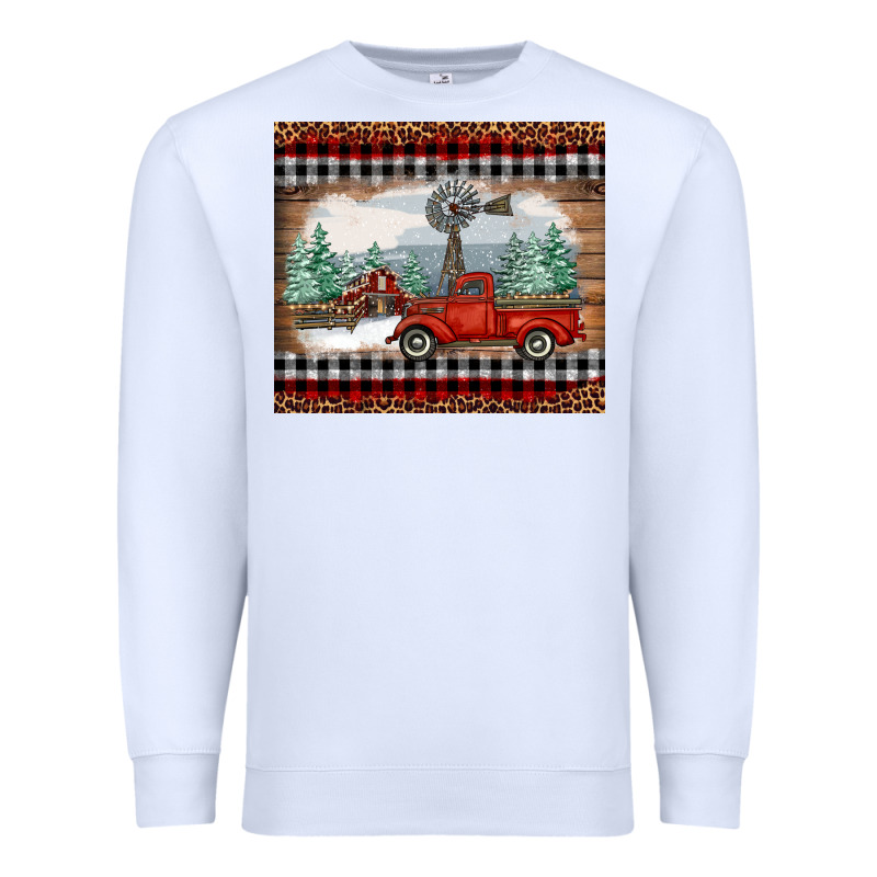 Christmas Farm And Truck Premium Sweatshirt by RanaPortraitStore | Teevron