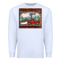 White Christmas farm and truck Premium Sweatshirt - RanaPortraitStore