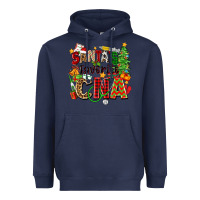 Navy santa's favorite cna Heavyweight Hoodie - Zillion Design Studio